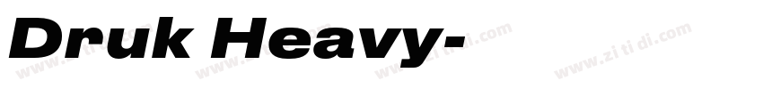 Druk Heavy字体转换